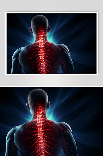 AI数字艺术医疗脊柱图片