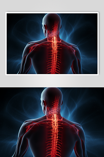 AI数字艺术医疗脊柱图片