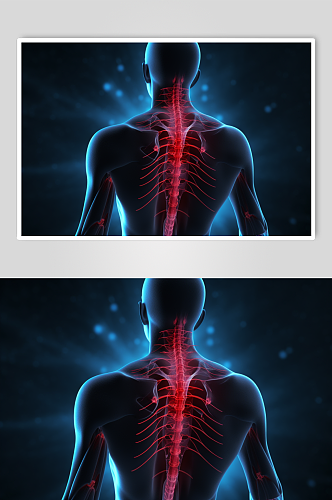 AI数字艺术医疗脊柱图片