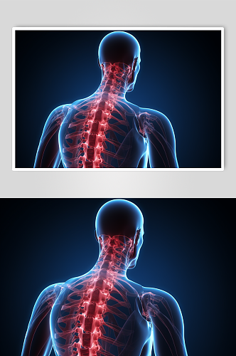 AI数字艺术医疗脊柱图片
