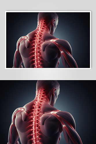AI数字艺术医疗脊柱图片