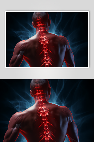 AI数字艺术医疗脊柱图片