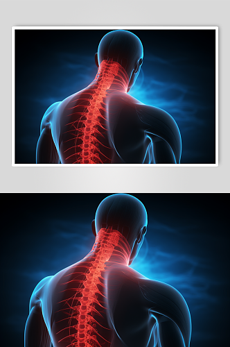 AI数字艺术医疗脊柱图片