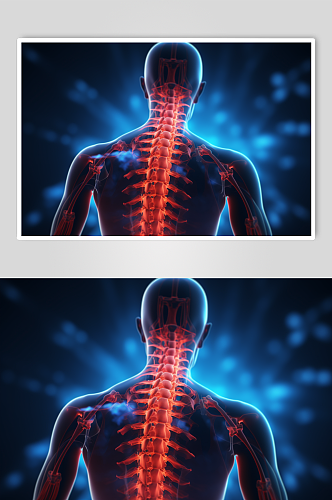AI数字艺术医疗脊柱图片