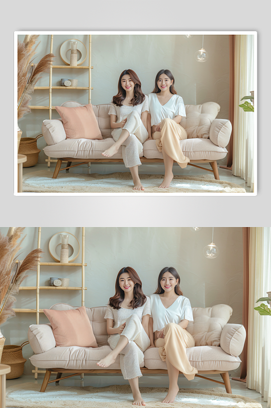 AI数字艺术居家女性肖像人物摄影图-众图网