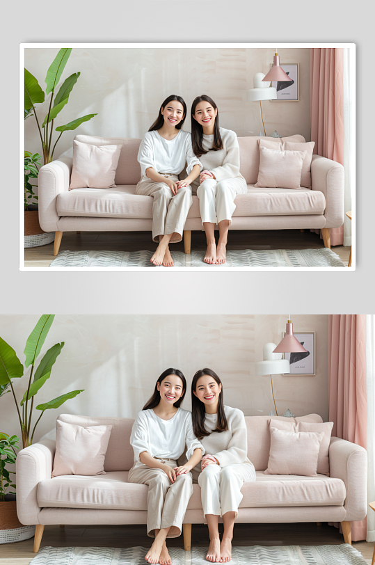 AI数字艺术居家女性肖像人物摄影图-众图网