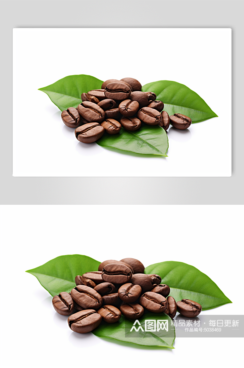 AI数字艺术咖啡豆摄影图片素材