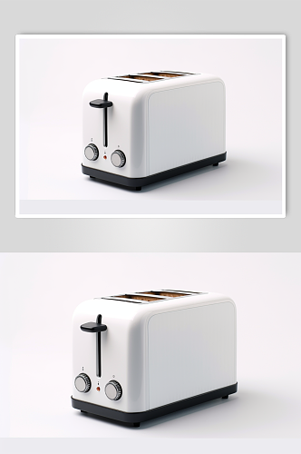AI数字艺术极简烤面包机家用电器摄影图片