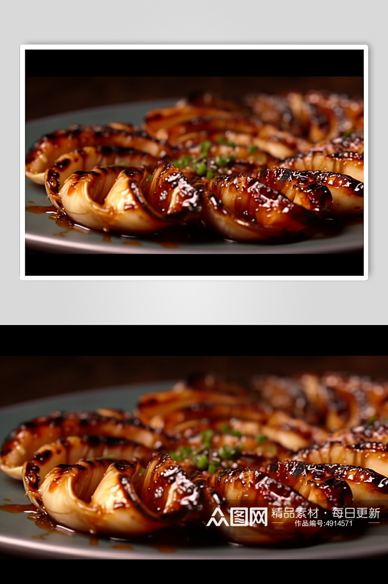 AI数字艺术简洁烤肉烧烤美食摄影图片素材