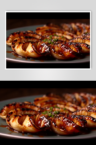 AI数字艺术简洁烤肉烧烤美食摄影图片