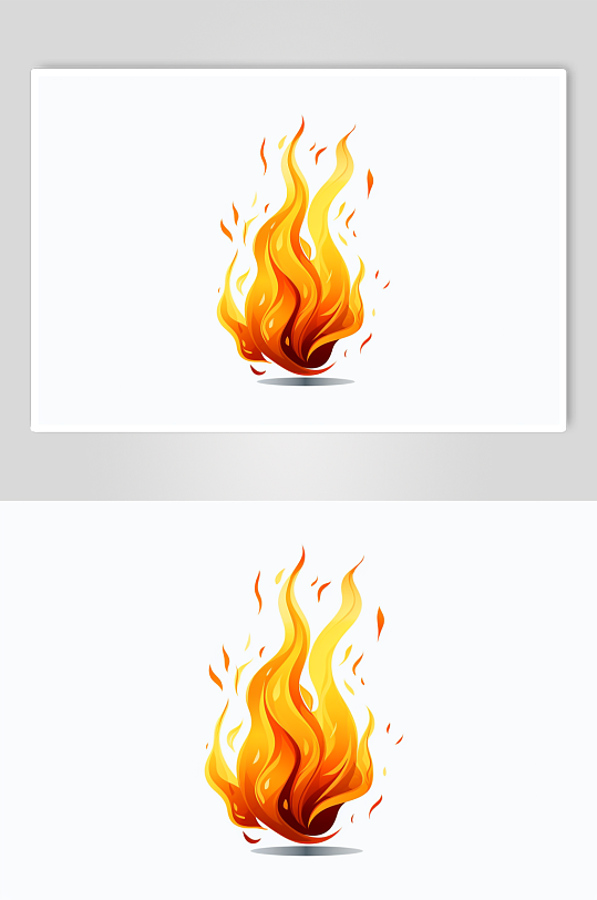 AI数字艺术卡通火焰火花火苗火元素-众图网