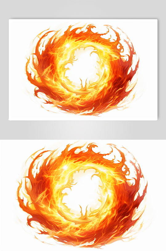 AI数字艺术卡通火焰火花火苗火元素-众图网