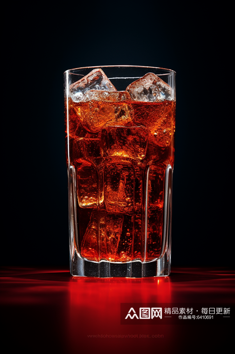 AI数字艺术可乐碳酸饮料摄影图素材