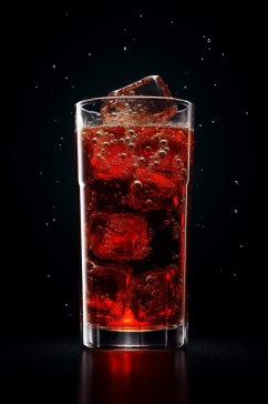 AI数字艺术可乐碳酸饮料摄影图