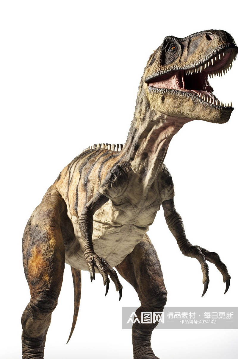 AI数字艺术霸王龙侏罗纪世界恐龙插画图片素材