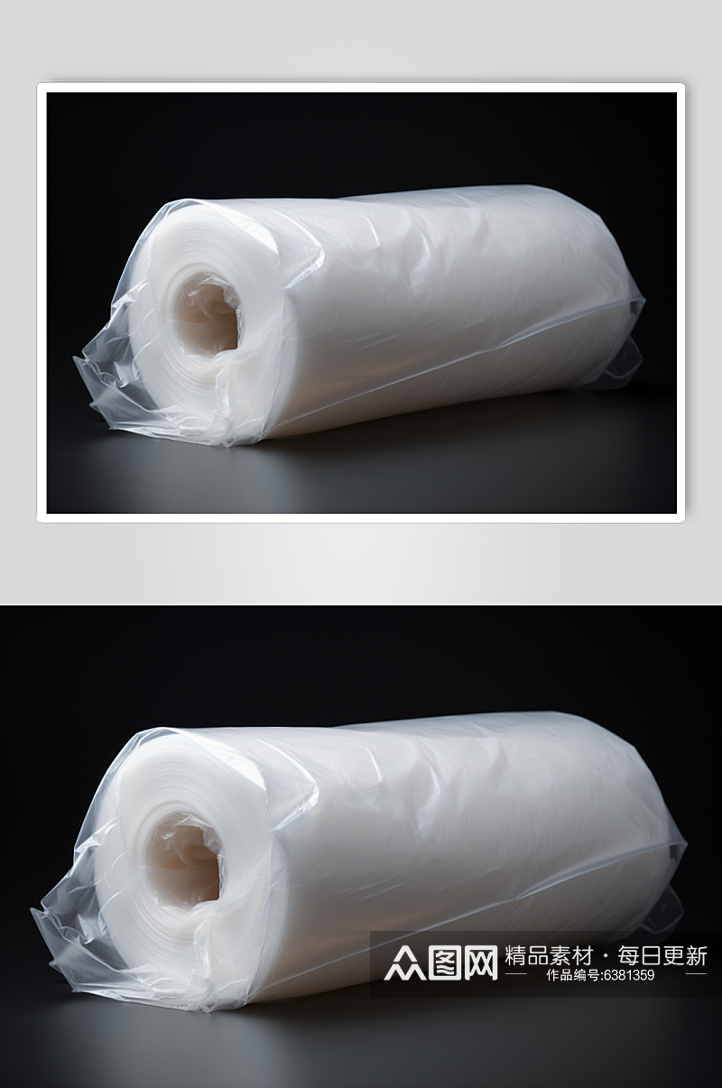 AI数字艺术塑料袋垃圾袋环保摄影图素材