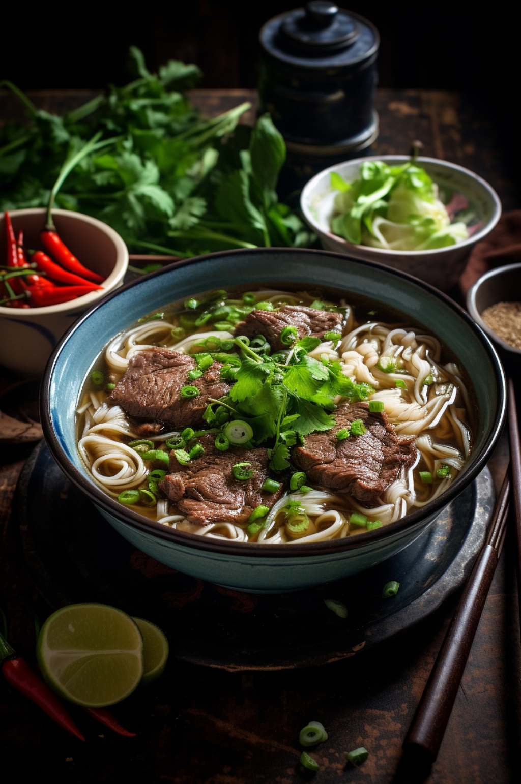 AI数字艺术牛肉面兰州拉面摄影图素材