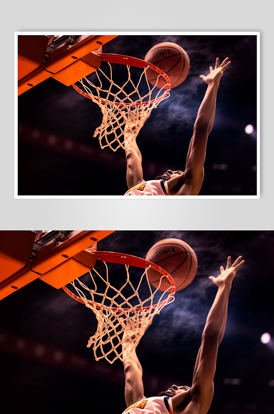 AI数字艺术篮球摄影图片