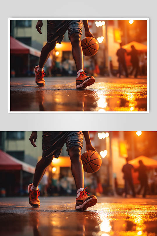 AI数字艺术篮球摄影图片