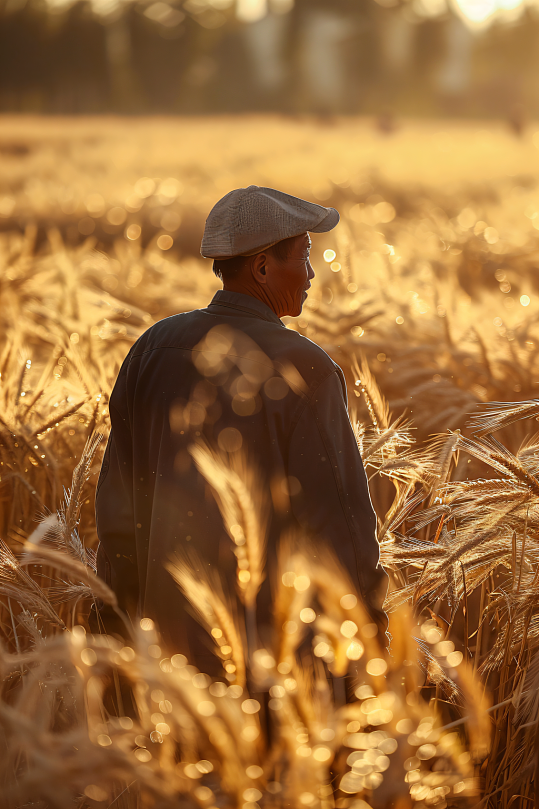 AI数字艺术劳动节农民肖像人物摄影图-众图网