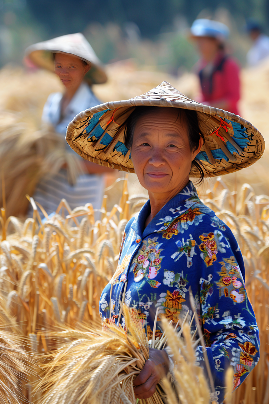 AI数字艺术劳动节农民肖像人物摄影图-众图网