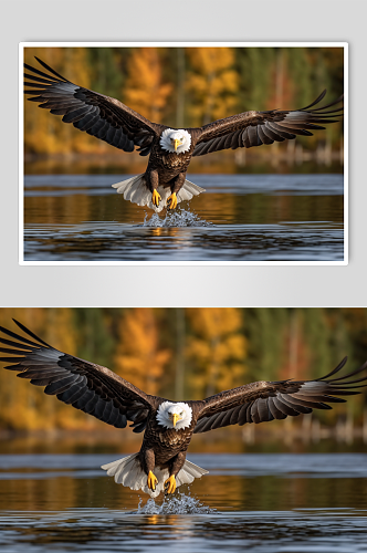 AI数字艺术高清老鹰动物鸟飞翔摄影图片