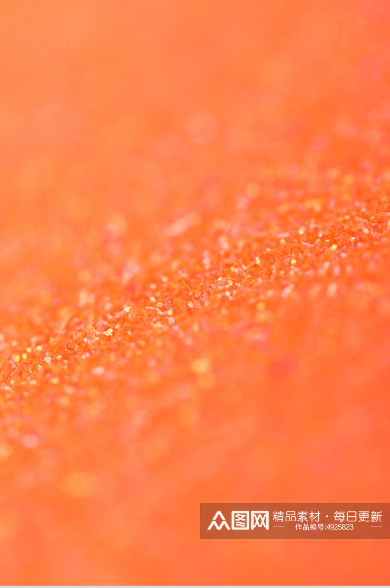 橙色闪粉亮片质感纹理背景摄影图片素材