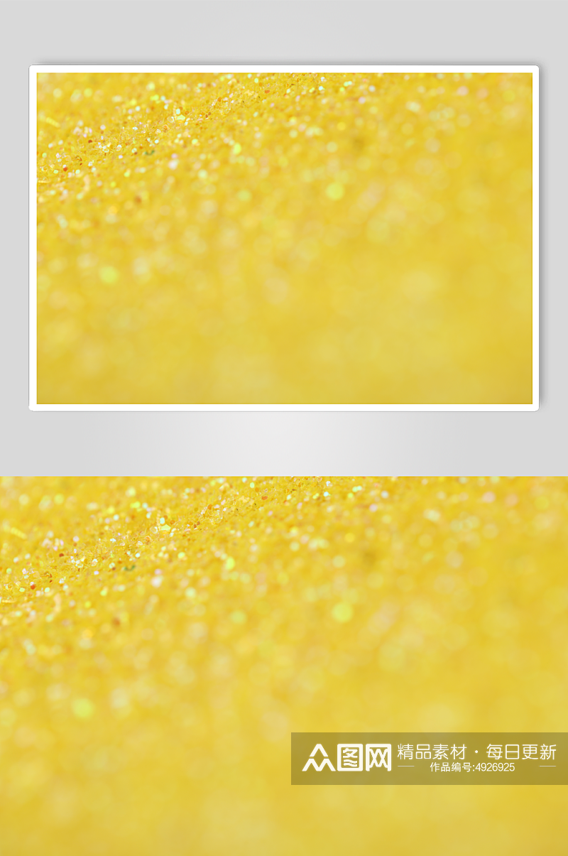 黄色闪粉亮片质感纹理背景摄影图片素材