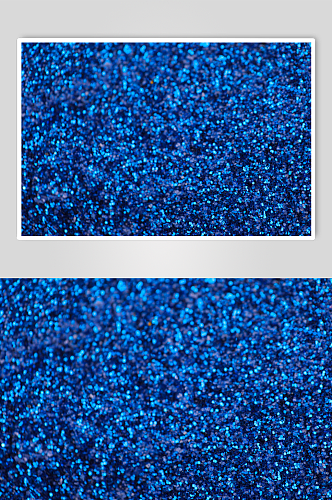 蓝色闪粉亮片质感纹理背景摄影图片
