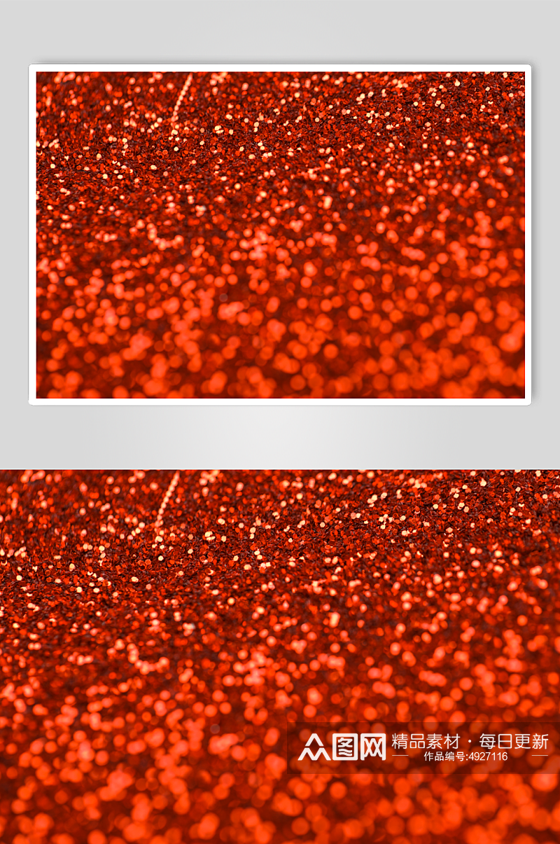 红色闪粉亮片质感纹理背景摄影图片素材
