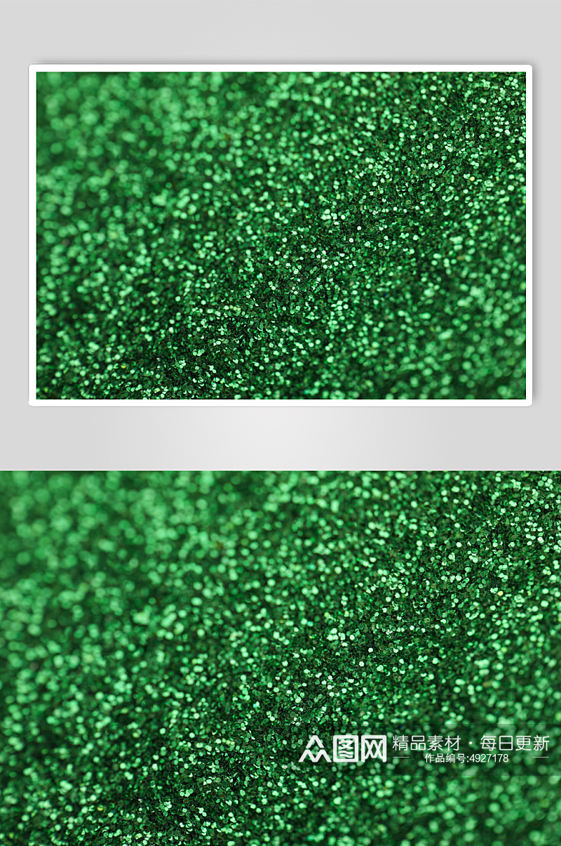 绿色闪粉亮片质感纹理背景摄影图片素材