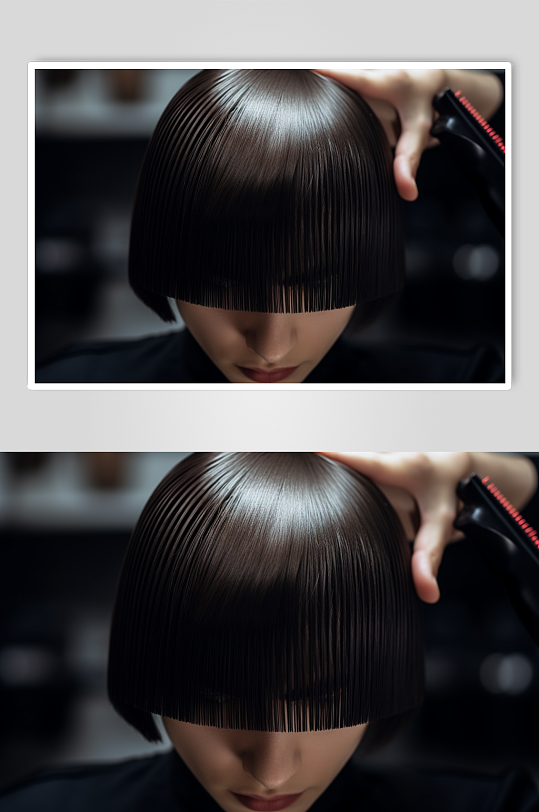 AI数字艺术理发美发摄影图片