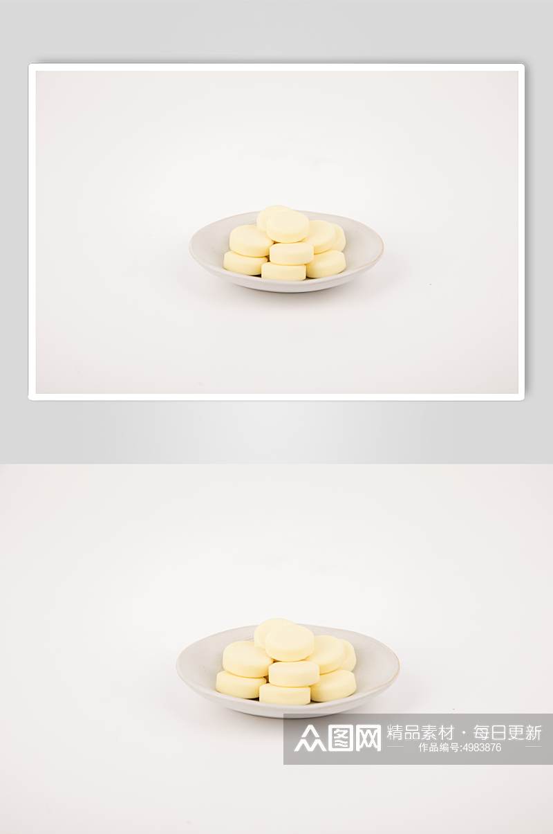 香甜牛奶片零食摄影图片素材