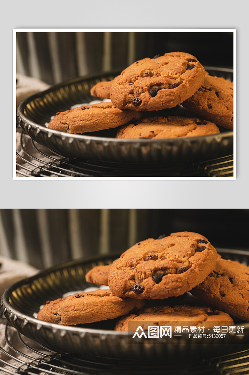 曲奇饼休闲食品零食美食摄影图素材