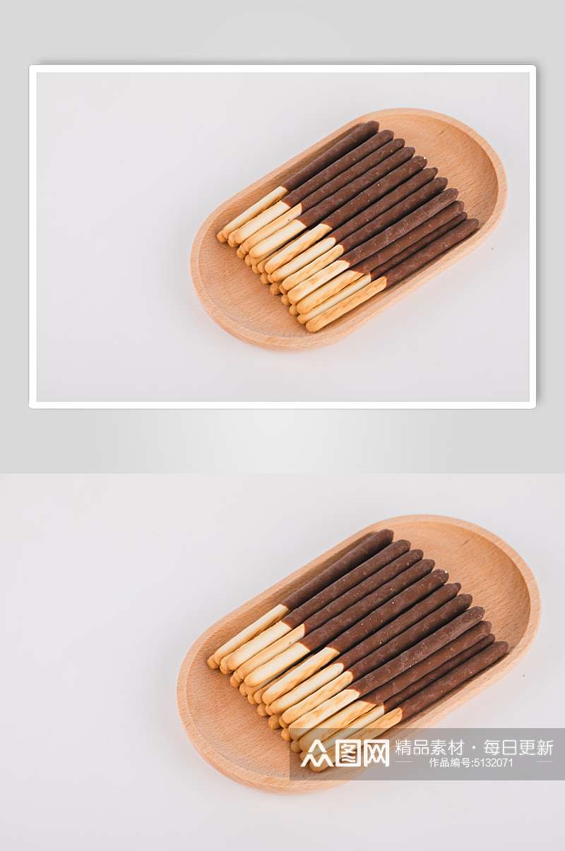 巧克力棒饼干休闲食品零食美食摄影图素材