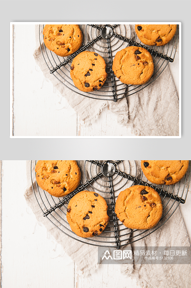 曲奇饼休闲食品零食美食摄影图素材