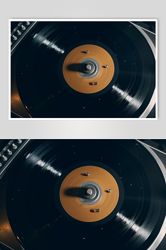 AI数字艺术创意留声机唱片机摄影图片