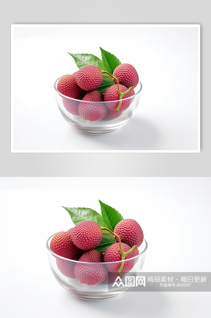AI数字艺术高清荔枝水果摄影图片素材