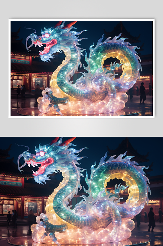 AI数字艺术龙年概念美陈图片-众图网