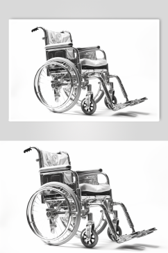 AI数字艺术清晰轮椅医疗仪器摄影图片
