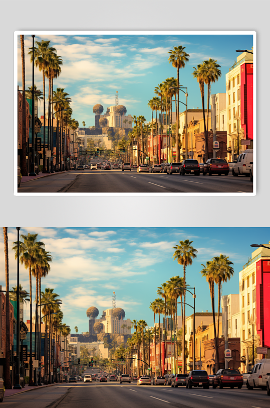 AI数字艺术境外旅游洛杉矶建筑摄影图片