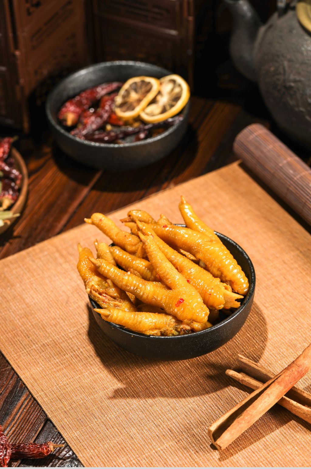 美味虎皮凤爪卤味美食摄影图片素材