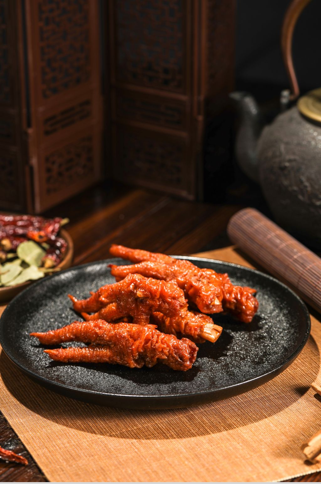 美味虎皮凤爪卤味美食摄影图片素材
