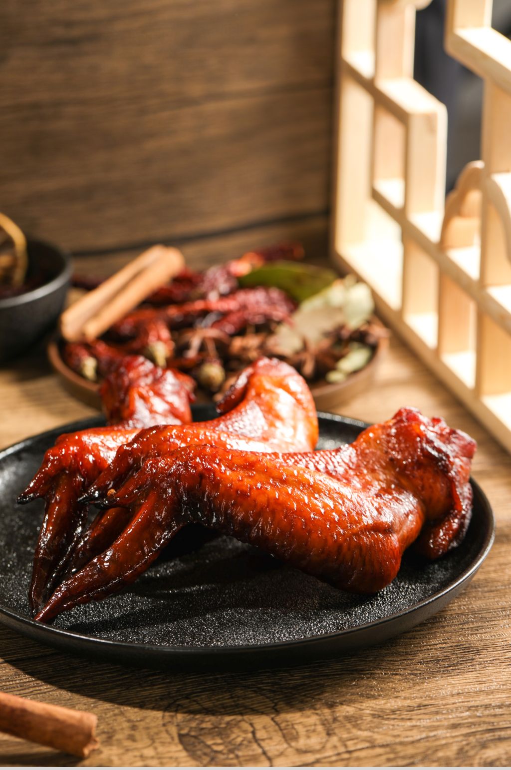 美味卤鸡中翅卤味美食摄影图片素材