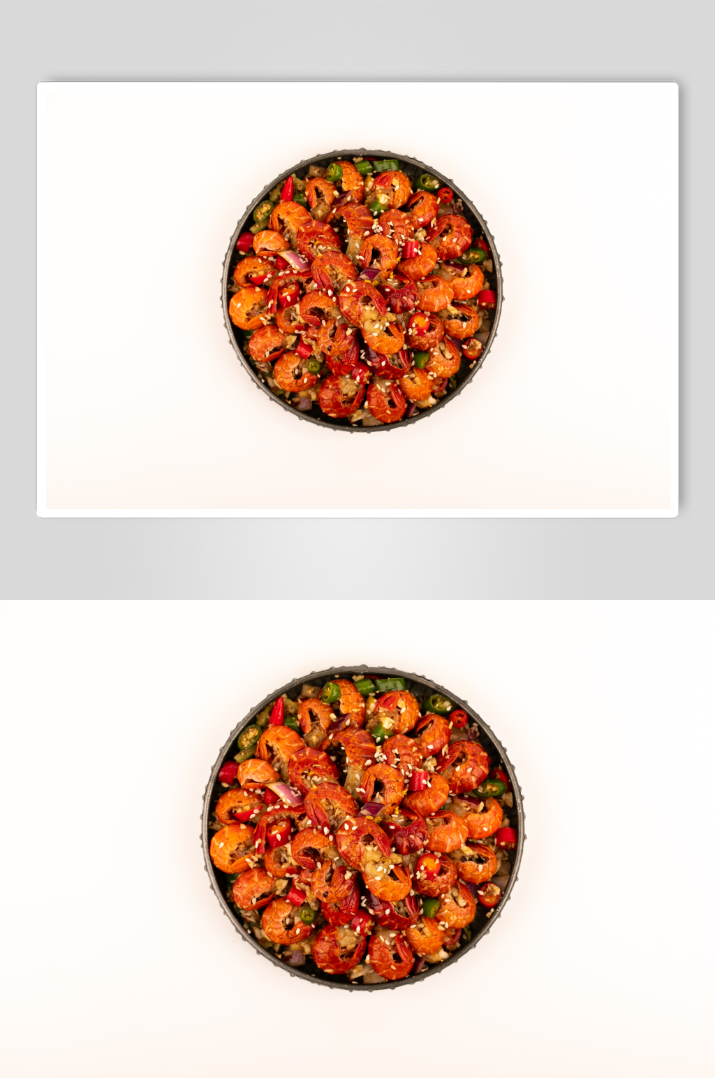 麻辣龙虾尾食物小吃美食摄影图片素材