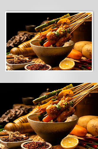 麻辣钵钵鸡食物小吃美食摄影图片