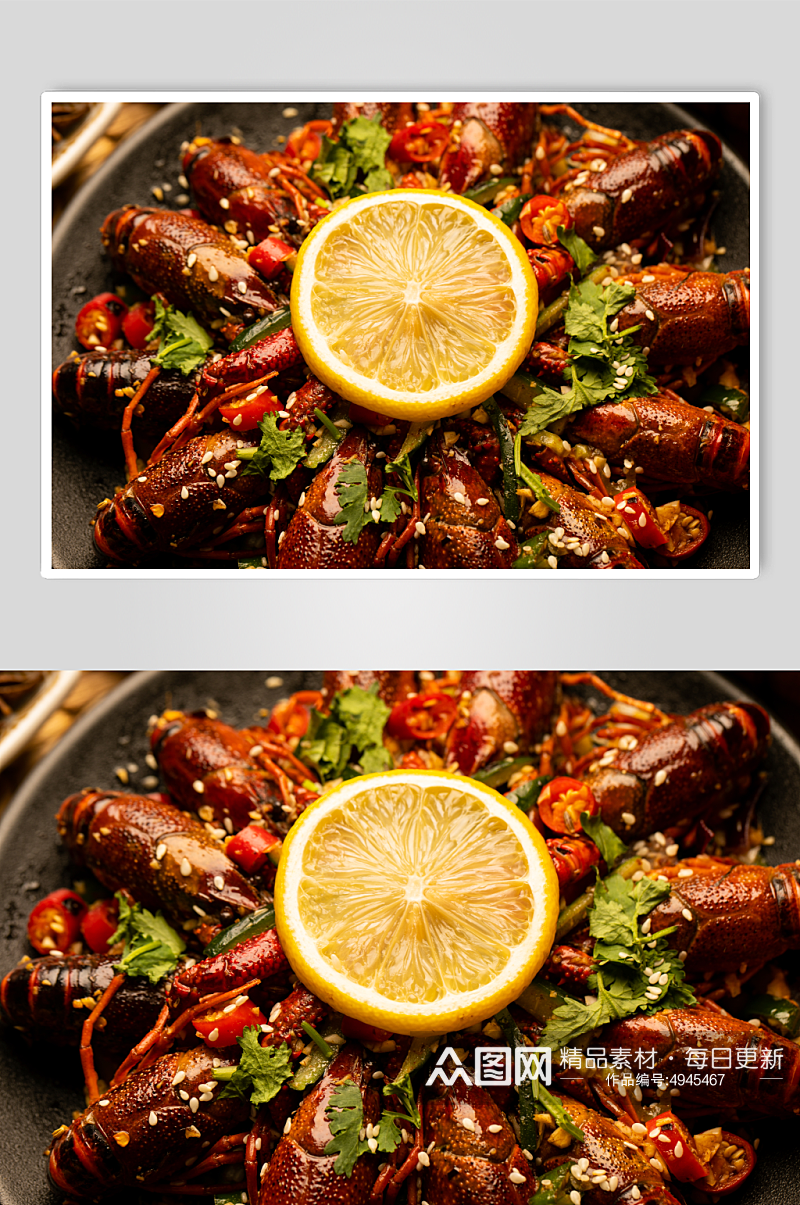 麻辣小龙虾食物小吃美食摄影图片素材