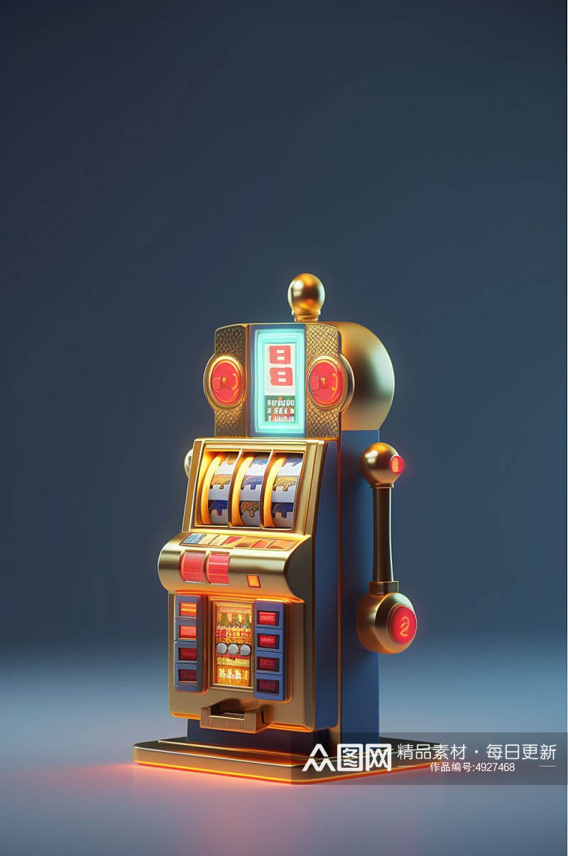 AI数字艺术盲盒玩具抽奖机电商促销模型素材
