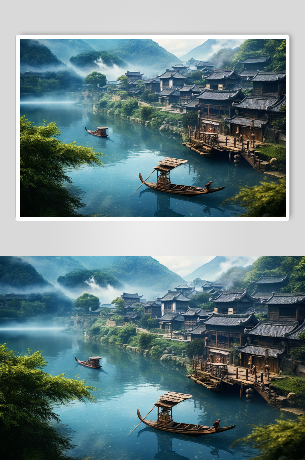 AI數(shù)字藝術國內城市貴州茅臺鎮(zhèn)風景圖片素材