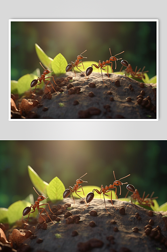 AI数字艺术创意高清蚂蚁动物摄影图片